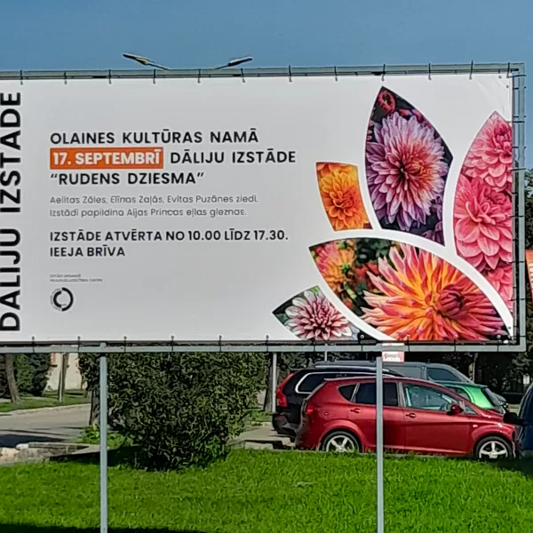 Dāliju izstādē Olainē, 2023.gads